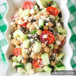 Greek Garbanzo Bean Salad | The Girl Who Ate Everything