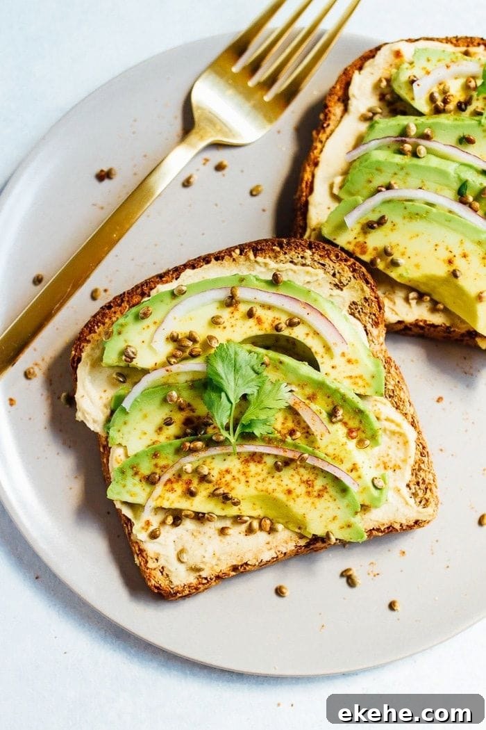 Hummus Avocado Toast 