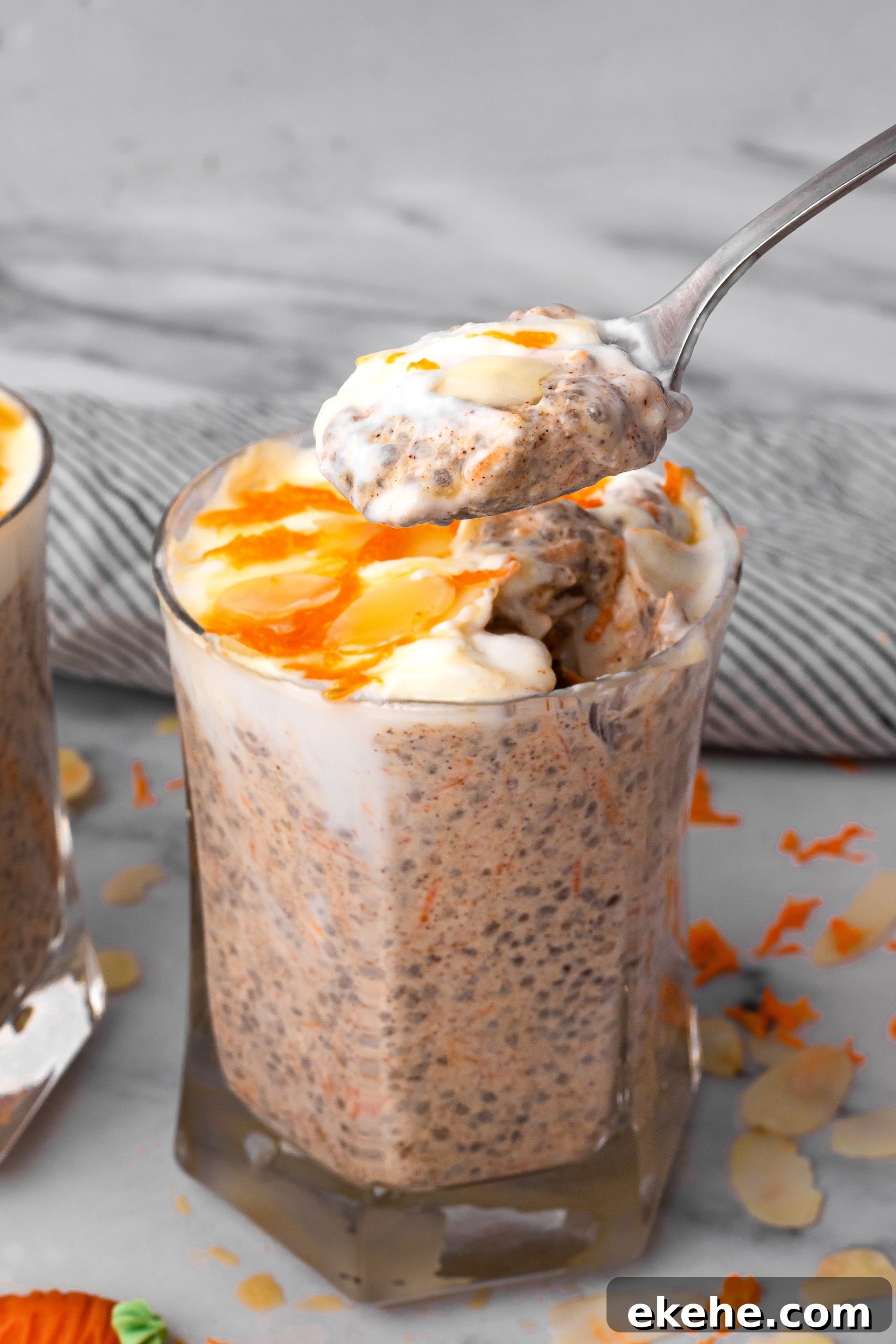 carrot cake chia pudding