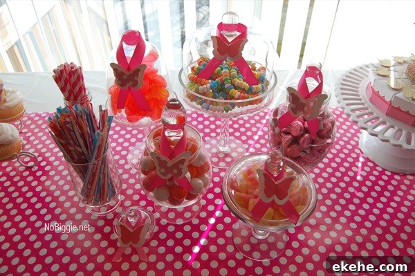 butterfly party candy bar