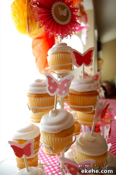 butterfly party cupcake toppers 2