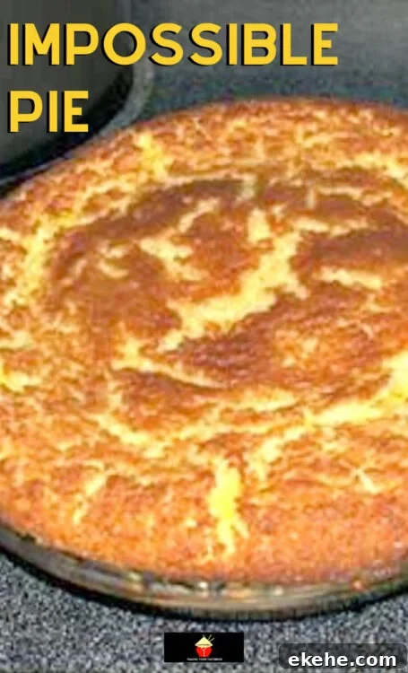 Impossible Pie. A very easy recipe, makes its own crust and tastes like a coconut cream pie!