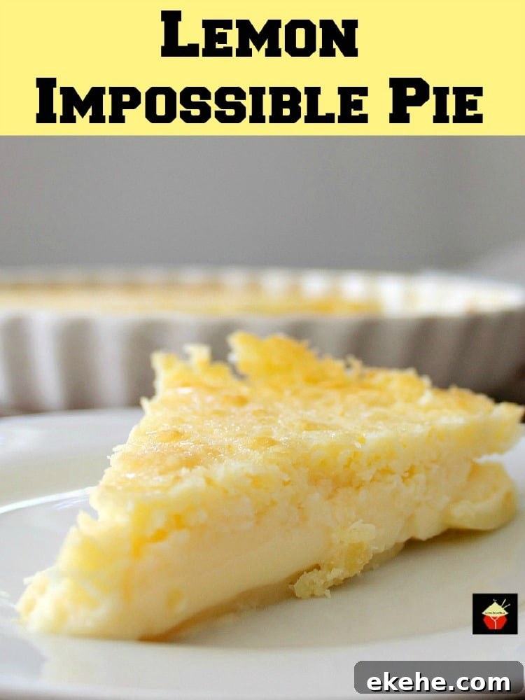 Lemon Impossible Pie