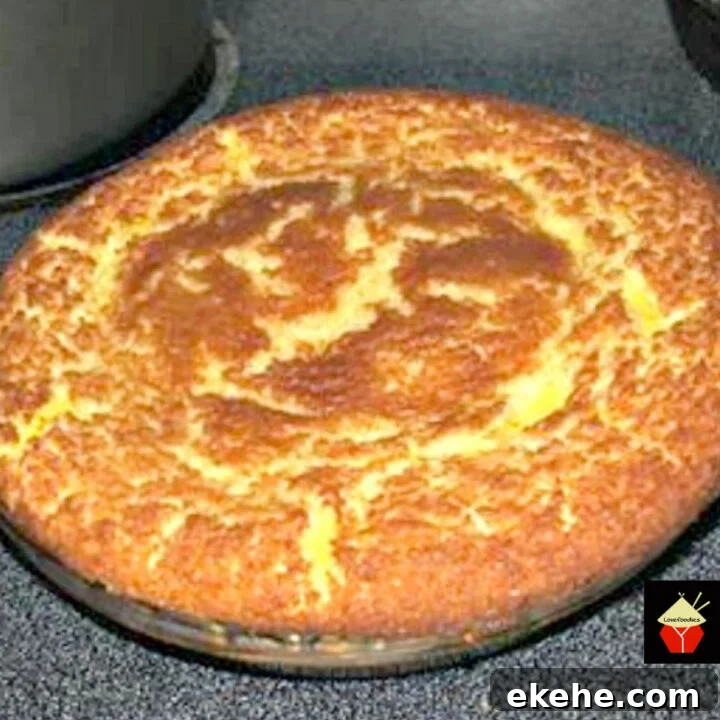 Impossible Pie. A very easy recipe, makes its own crust and tastes like a coconut cream pie!