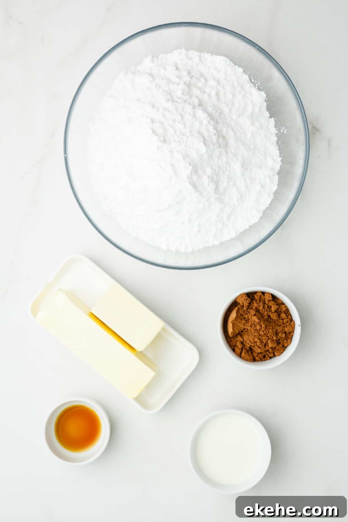 ingredients to make lunch lady bar frosting