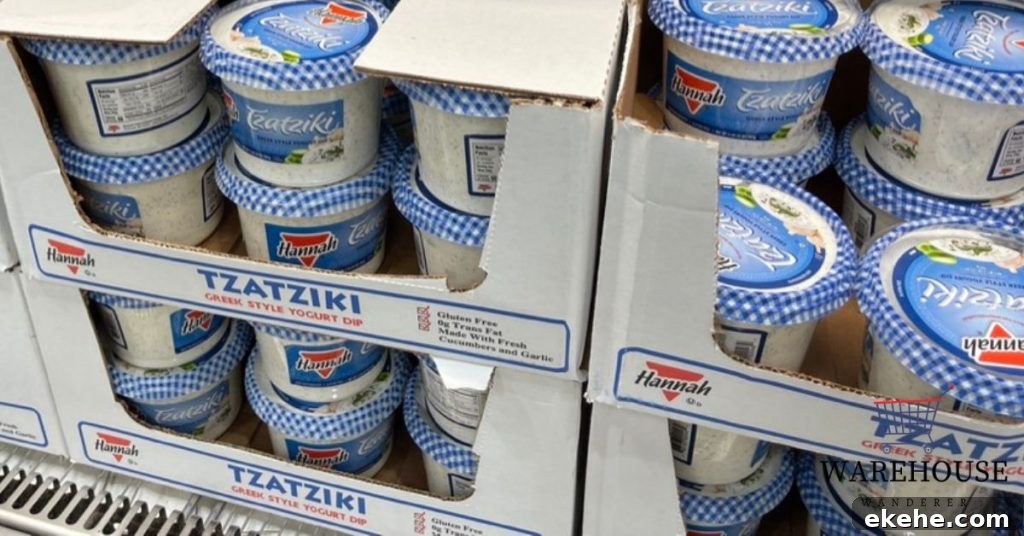 Tzatziki Sauce at Costco Tubs in Refrigerated Section