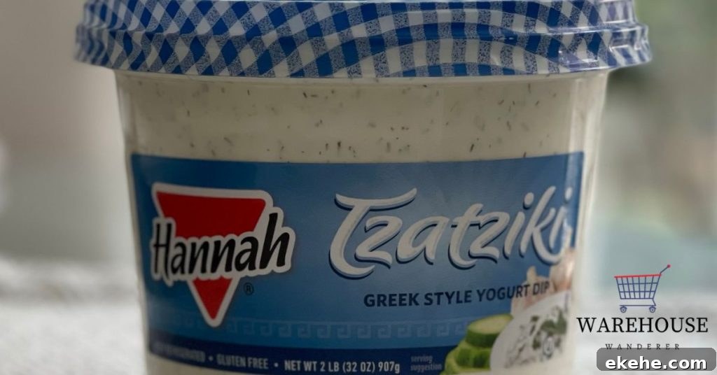 Hannah Tzatziki at Costco Tub