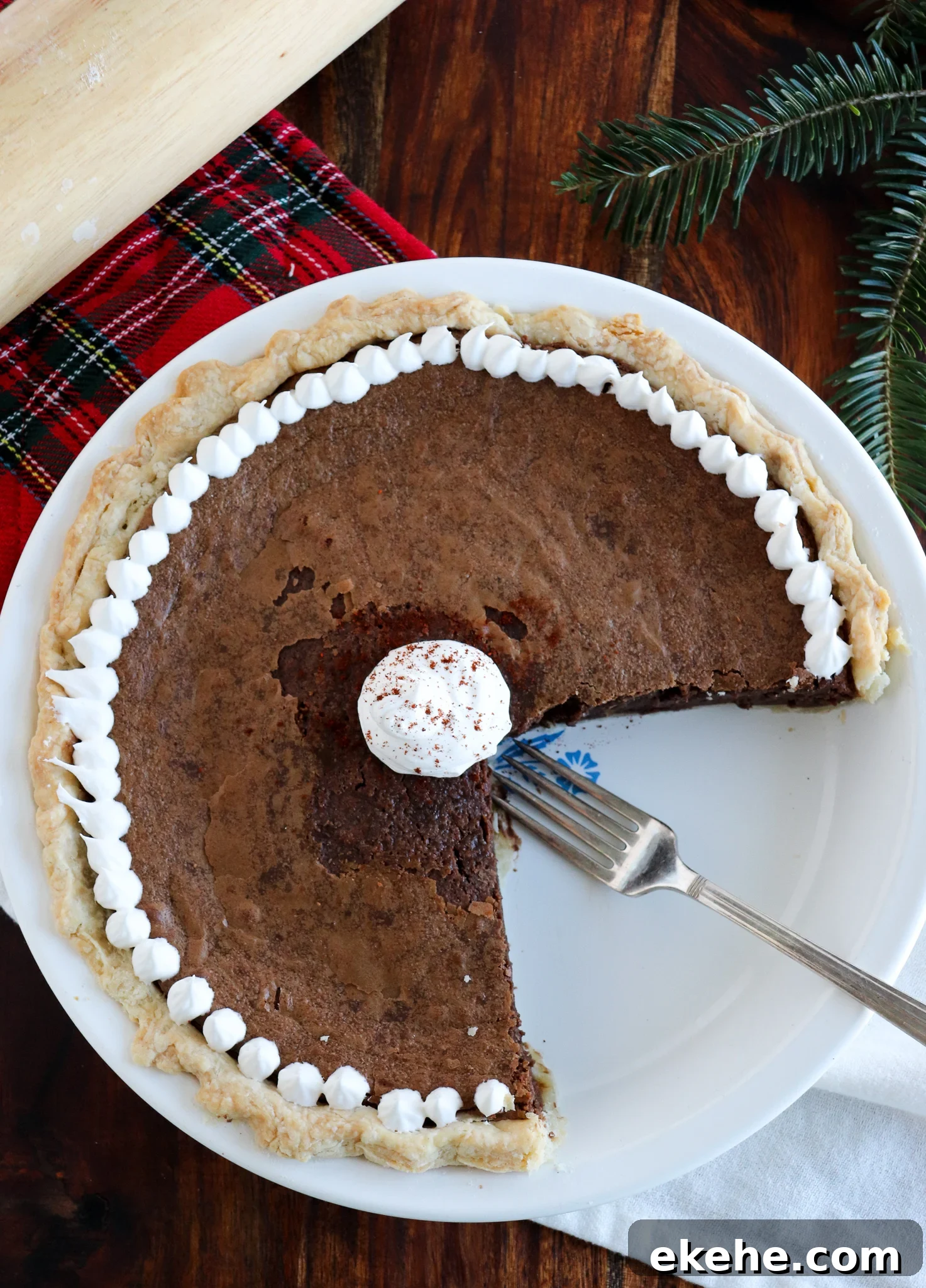 Ancho Chile Fudge Pie
