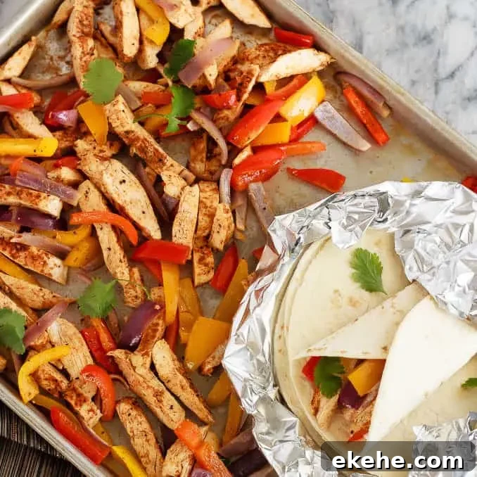 Sheet Pan Chicken Fajitas