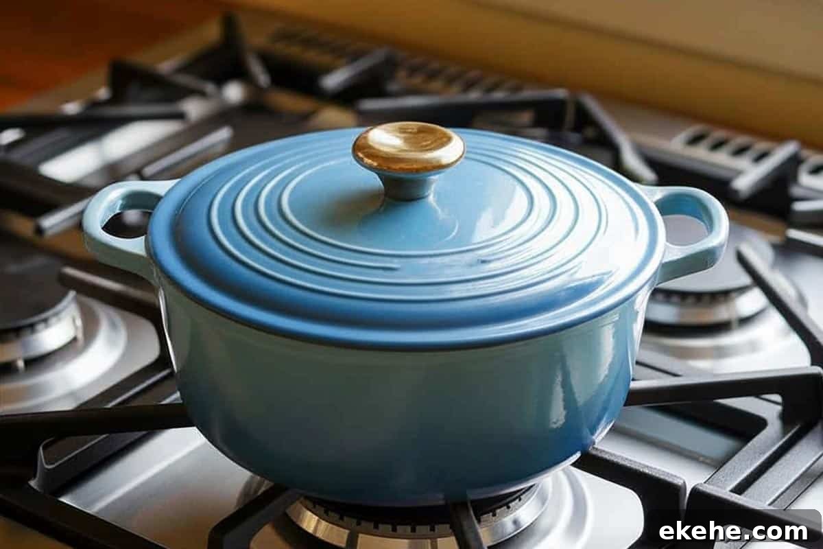 Pot with cover.