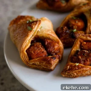 close-up of chilli garlic tofu puff on the baking sheet