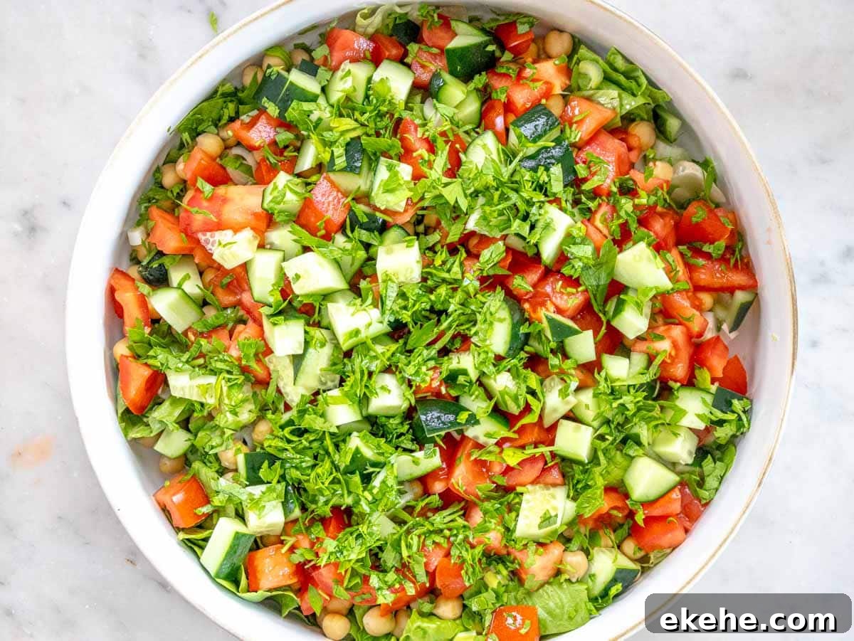 vegetables chopped and added to a bowl