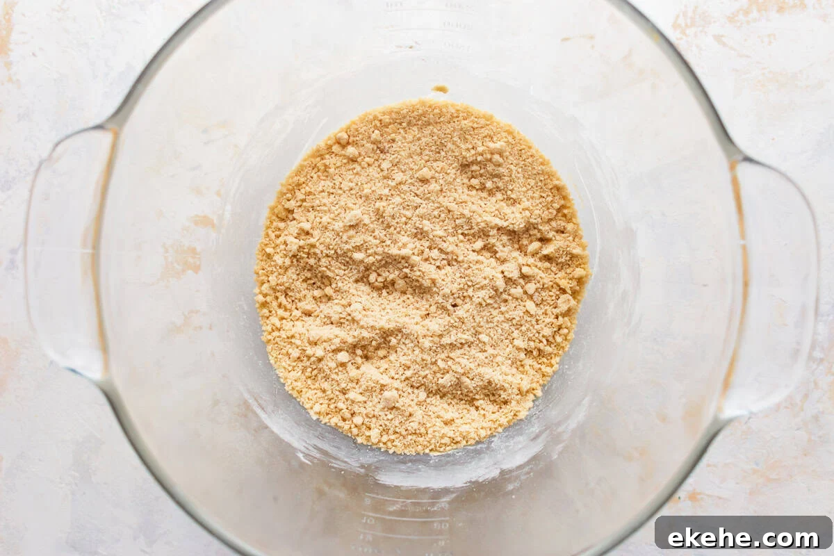 creamed butter, sugar, flour, baking powder, and salt in a bowl.