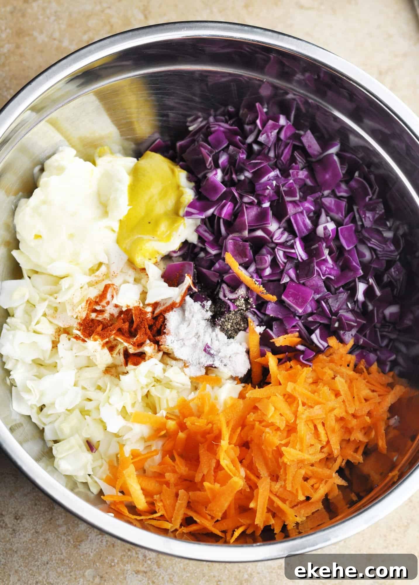 Mixed coleslaw