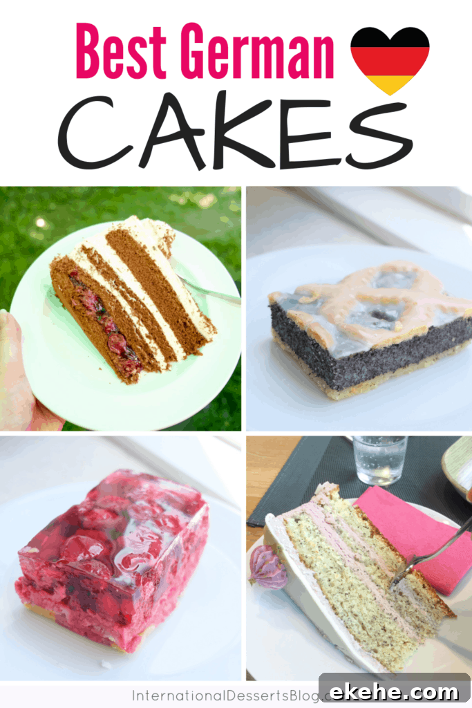 German cake display
