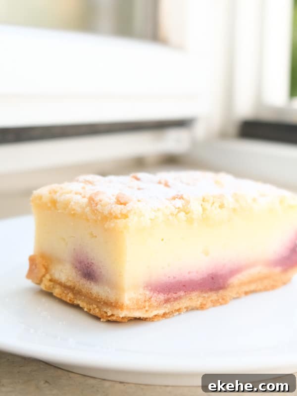 Fruit streusel cake