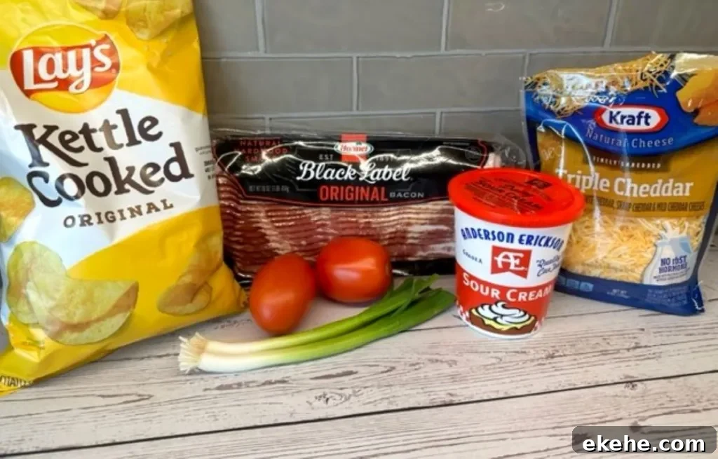 Irish Nachos recipe Ingredients
