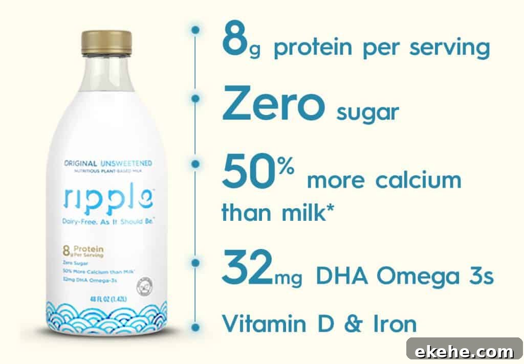 Should Toddlers Drink Almond Milk? Guide for Parents 4 ripple milk nutrient breakdown