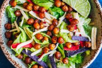 Crunchy Vegan Chipotle Salad with Smoky Avocado Dressing