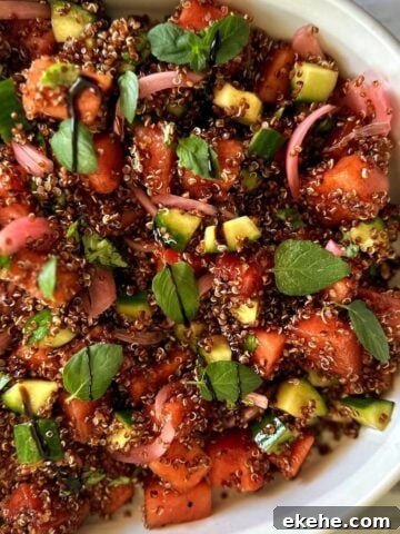 Watermelon quinoa salad recipe