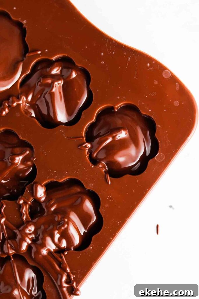 chocolate in molds