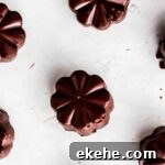 mini chocolates laid out on a counter