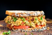 Mediterranean Chickpea Salad Sandwich Recipe for Lunch