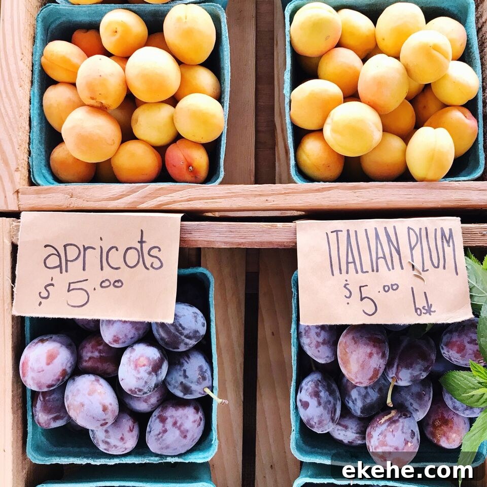 Mint, Honey & Apricot Couscous Salad Recipe 2 Apricots and Italian plums at the market