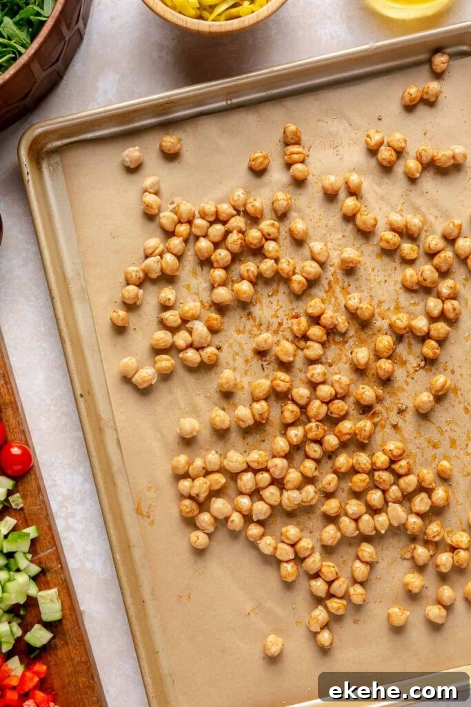 roasting chickpeas in oven