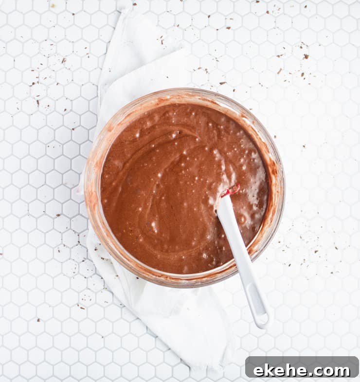 chocolate waffle batter